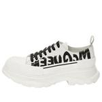 Кроссовки tread slick low lace up canvas graffiti 'white black' Alexander Mcqueen, белый - фото