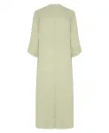 Льняное платье-кафтан зеленого цвета Cream, зеленый - фото 2