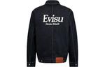 Джинсовая куртка мужская джинсовая синяя Evisu, синий - фото