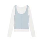 Футболка женская KIRSH, синий/белый - фото 9