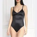 Корректирующие фигуру атласные стринги приталенного кроя Spanx, черный - фото
