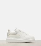 Массивные кожаные кроссовки McQueen, White/Silver - фото 4