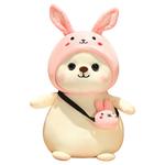 Мягкая игрушка трансформирующийся медведь, высота 30см/40см Barbne, Transform Into A Rabbit - фото