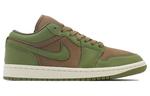 Женские кроссовки Air 1 Low Se 'Sky J Light Olive' Jordan, зелёно-коричневые - фото 3