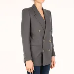 Куртка женская серый Saint Laurent - фото 5