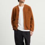 Кардиган из шерстяного флиса Universal Works, rust - фото 2