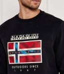 Толстовка Napapijri Relaxed fit, черный - фото 4