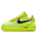 Кроссовки x off white air force 1 low Nike, желтый - фото