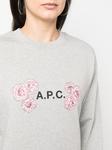 A.P.C. толстовка с логотипом, серый - фото 5