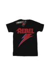 Потертая футболка Rebel David Bowie, черный - фото 2