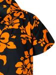 Рубашка King Kameha Hibiscus Black Line, оранжевый - фото 4