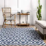 Ковер с современным дизайном в виде ромбов nuLOOM, 91x152 см, черный - фото 28