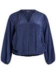 Блуза Zizzi Myvonne, темно-синий - фото