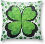 HighonHi Наволочка 4leaf Clover Green с рисунком в горошек - фото 2