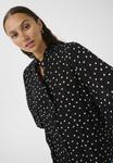 Блуза Kaffe KAVINNI AMBER, Black White Dot/Black - фото 4