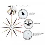 Настенные часы Infinity Instruments Celeste Sunburst, цвет Dark Brown - фото 6