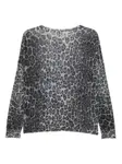 Свитер с леопардовым принтом Liu Jo, серый - фото 2