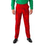 Мужской облегающий костюм для Хэллоуина Suitmeister DC Comics Scarlet Joker с галстуком, красный - фото 3