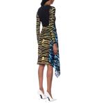 Юбка миди с принтом Marine Serre, Amphibian Zebra - фото 3