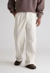 Полосатые брюки Prohibited, Yellow Cream - фото 4