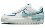 Кроссовки Nike Air Force 1 Shadow White Industrial Blue Teal Women's - фото