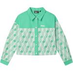 FILA HERITAGE вязаный свитер женский Cicada Green GN - фото