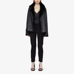 Шелковый топ на тонких бретельках Clea с v-образным вырезом Joseph, черный - фото 2