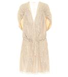 Мини-платье из шелка филь-купе Stella McCartney, белый - фото