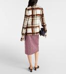 Клетчатый верх Dries Van Noten, коричневый - фото 3