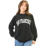 Свитшот San Francisco Varsity Best Regards, черный - фото