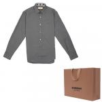 Серая мужская рубашка Burberry, серый - фото 10