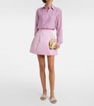 Дины украшенные атласные шлепанцы Jimmy Choo, Buttermilk - фото 3