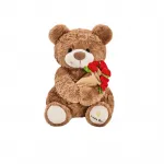 Плюшевый мишка с букетом роз, высота 30 см GERONG - фото