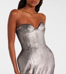 Платье-бюстье Magda Butrym, серебряный - фото 4