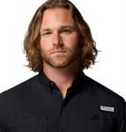 Columbia Men's Silver Ridge Blocked Long Sleeve Shirt, Black - фото 4