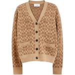 COACH Свитер FW24 женский коричневый желтый - фото 4