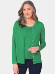 Вязаный кардиган Goldner, зеленый - фото 3