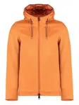 Пуховик с капюшоном из кашемира Herno, оранжевый - фото