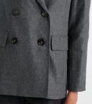 Леновый шерстяной блейзер Lena S Max Mara, Grigio Medio - фото 5