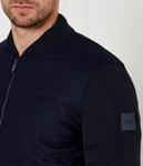 Бомбер мужской Boss на молнии, синий - фото 4