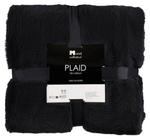 Флисовое одеяло In The Mood Collection Bronte, 150x2x200 см, черный - фото