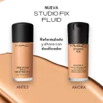 Матовая основа под макияж Studio Fix Fluid Spf 15 Mac Cosmetics, NC12 - фото 7
