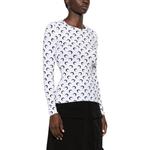 Топ с принтом Crescent Moon Marine Serre, белый - фото 6