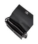 Сумка женская Calvin Klein на плечо с тиснением из монограмм, черный - фото 4