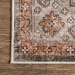 Ковер Sanna Distressed Medallion nuLOOM, 122x183 см, коричневый - фото 5