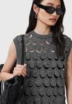 Платье AllSaints IRIS DRESS, Gunmetal Grey/Grey - фото 6