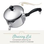 Farberware Classic Series Кастрюля с крышкой на 3 кварты, цвет Silver - фото 2