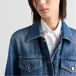 Джинсовый комбинезон PRADA, синий - фото 6