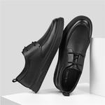 Туфли AOKANG Dress Shoes Men Low-Top Black - фото 12