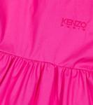 Хлопковое платье с логотипом Kenzo, розовый - фото 3